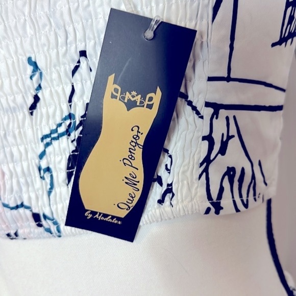 NWT 2Pcs Printed Outfit V-Neck Crop Top & Big Swing Skirt Set Boho Maxi - Picture 13 of 13